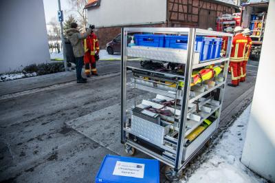 Auenwald-Unterbrueden: Starke Rauchentwicklung im Heizraum vom Seniorenzentrum loest Feuerwehreinsatz aus